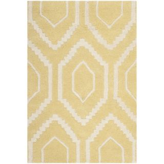 Safavieh Chatham Light Gold/ Ivory Handmade Moroccan Contemporary Wool Rug (2 X 3)