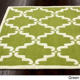 Nuloom Nuloom Handmade Luna Marrakesh Trellis Wool Rug (9 X 12) Green Size 9 x 12