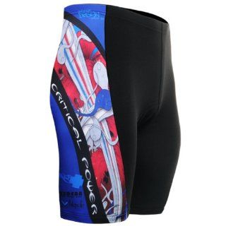 Fixgear Mens bicycle clothing Tight cycling Bike Gel Padded Shorts S~3XL  Cycling Compression Shorts  Sports & Outdoors