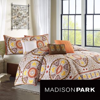 Madison Park Madison Park Neema 7 piece Comforter Set Brown Size Queen