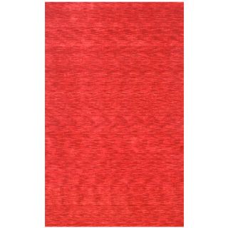 Hand loomed Red Wool Area Rug (8 X 11)