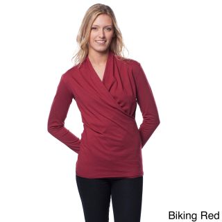 A To Z Womens Long Sleeve Wrap Top