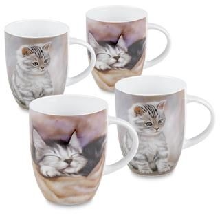 Konitz Cat Mugs (set Of 4)