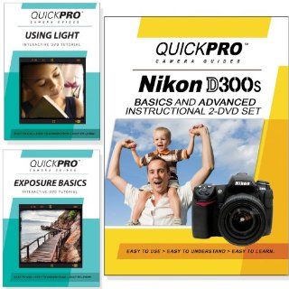 Nikon D300s DVD 3 Pack Light & Exposure Instructional Bundle By QuickPro Camera Guides  Digital Camera Accessory Kits  Camera & Photo