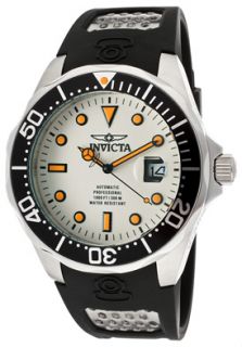 Invicta 11753  Watches,Mens Pro Diver Automatic Luminous Dial Black Polyurethane, Casual Invicta Automatic Watches