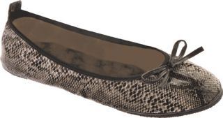 Fit In Clouds Snakeskin Portable Shoes   Diamond Black Snakeskin