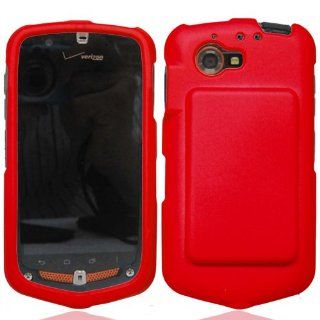 LF Red Hard Cover Case, Lf Stylus Pen and Screen Wiper Bundle Accessory for Verizon Casio C811 G'zOne Commando Cell Phones & Accessories