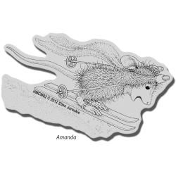 Stampendous House Mouse Cling Stamp   Ski Run