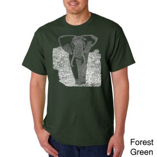 Los Angeles Pop Art Mens Endangered Species Elephant T shirt