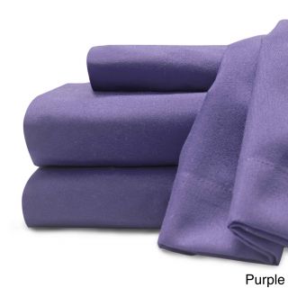 Baltic Linen Soft   Cozy Easy Care Sheet Set Purple Size Twin