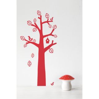 ferm LIVING KIDS Bird Tree Wall Decal 2032 Color Red