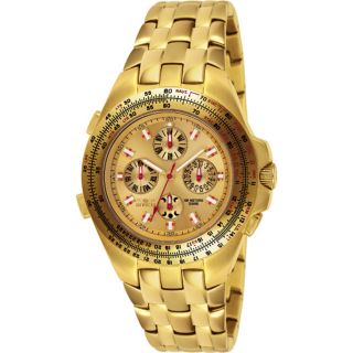 Invicta 3127  Watches,Mens  swiss  gold plated watch  Stainless Steel, Casual Invicta Quartz Watches