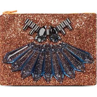 MAWI   Glitter Perspex clutch