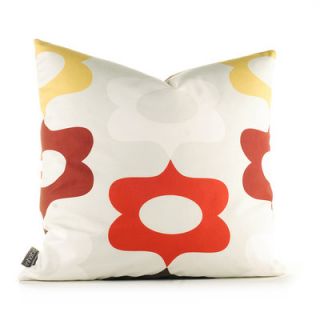 Inhabit Aequorea Laugh Synthetic Pillow LAGCFxxP Size 18 x 18, Color Scarlet