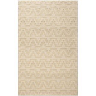 Isaac Mizrahi By Safavieh Aztec Stripe Beige/ Camel Wool Rug (4 X 6)