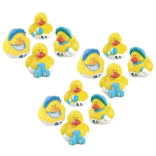 Fun Express Mini Baby Shower Rubber Duckies (set Of 12)