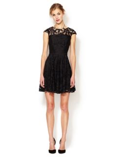 Lace Fit and Flare Dress by The Letter