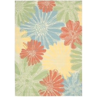 Nourison Ivory/multicolored Floral Indoor/outdoor Area Rug (10 X 13)