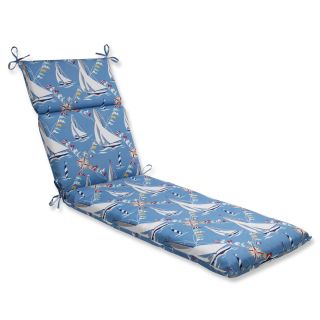 Pillow Perfect Set Sail Atlantic Outdoor Chaise Lounge Cushion