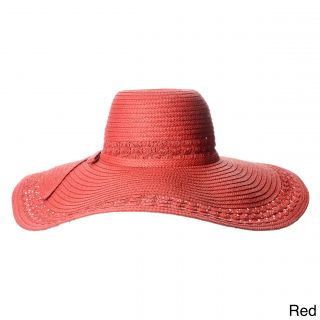 Magid Magid Hats Womens Wide Brim Bow detail Floppy Hat Red Size One Size Fits Most