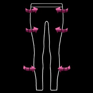 Proskins Womens Slim Full Length Leggings   Black      Womens Clothing