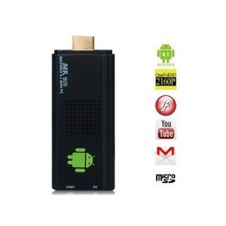 MK809 Android4.1.1 Dual Core RK3066 1.6GHz 4GB TV Box with 2160P Video Play (Black) Electronics