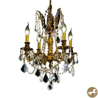 Christopher Knight Home Zurich 4 light Royal Cut Crystal/ French Gold Chandelier