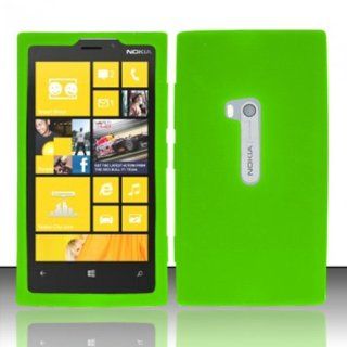 For Nokia Lumia 920 (AT&T) Silicon Skin Case   Neon Green SC Cell Phones & Accessories