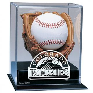 Caseworks MLB Soft Mini Glove Baseball Display Case   Colorado Rockies