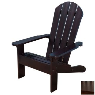 KidKraft Espresso Wood Adirondack Chair