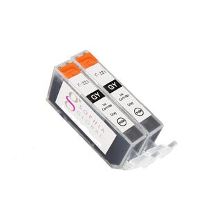 Compatible Grey Ink Cartridge Replacement For Canon Cli 221 (pack Of 2)