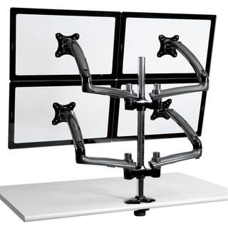 Cotytech Dark Grey Four Monitor Desk Mount Spring Arm