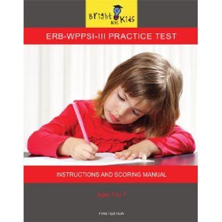 ERB WPPSI III Practice Test Bright Kids NYC 9781935858539 Books
