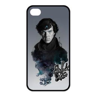 Personalized Sherlock Iphone 4/4s Case Plastic Hard Phone case iPhone 4/4S 4SSL04 Cell Phones & Accessories