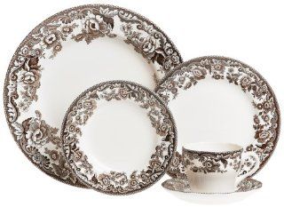 Spode Delamere 5 Piece Place Setting, Service for 1 Spode Delamere Brown Kitchen & Dining