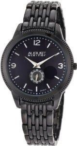 August Steiner Men's ASA822BK Swiss Quartz Classic Dress Bracelet Watch Watches