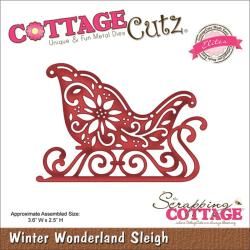 Cottagecutz Elites Die 3.6 X2.5   Winter Wonderland Sleigh