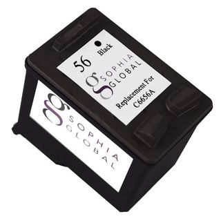 Sophia Global Remanufactured Black Ink Cartridge Replacement For Hp 56