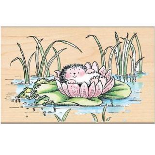Penny Black Mounted Rubber Stamp 3.5 X5   Lily Pond
