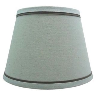 Threshold Linen Oval Lamp Shade   Gray/White Trim Small