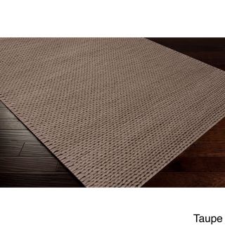 Surya Carpet, Inc Hand Woven Hale Contemporary Solid Braided New Zealand Wool Area Rug (8 X 10) Beige Size 8 x 10