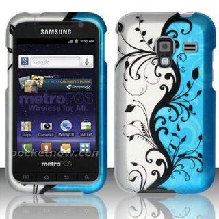Bundle Accessory For MetroPCS Samsung Galaxy Admire 4G LTE R820   Blue Vine Design Hard Case Cover+ Lf Stylus Pen+ Lf Screen Wiper Cell Phones & Accessories