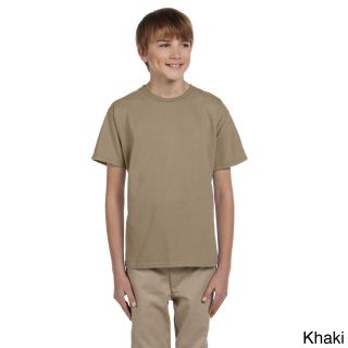 Fruit Of The Loom Fruit Of The Loom Youth Boys Heavy Cotton Hd T shirt Khaki Size L (14 16)