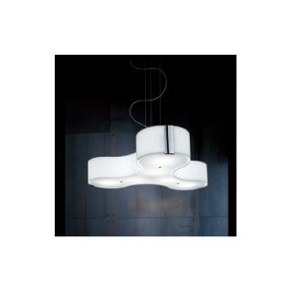 Studio Italia Design Tris 3 Light Compact Fluorescent Medium Pendant in Blown
