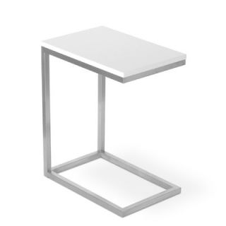 Gus Modern Bishop End Table Bishop Table Finish White Lacquer