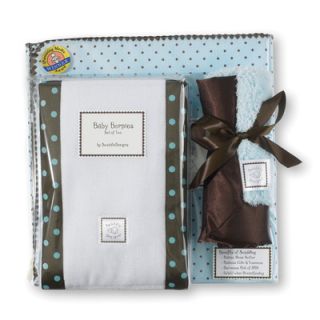 Swaddle Designs 3 Piece Gift Set in Pastel with Brown Dots SD 014PB/G Color 