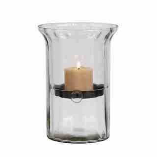 Metal Candle Holder With Clear Glass Case