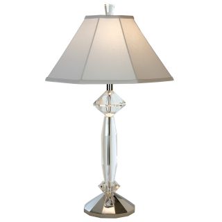 Eloquence Crystal 1 light Polished Chrome Table Lamp