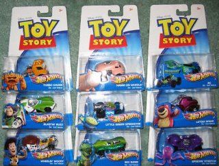 Disney / Pixar Toy Story 3 Hot Wheels Die Cast Vehicles Set of 9 Toys & Games