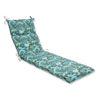 Pillow Perfect Pretty Paisley Navy Chaise Lounge Outdoor Cushion